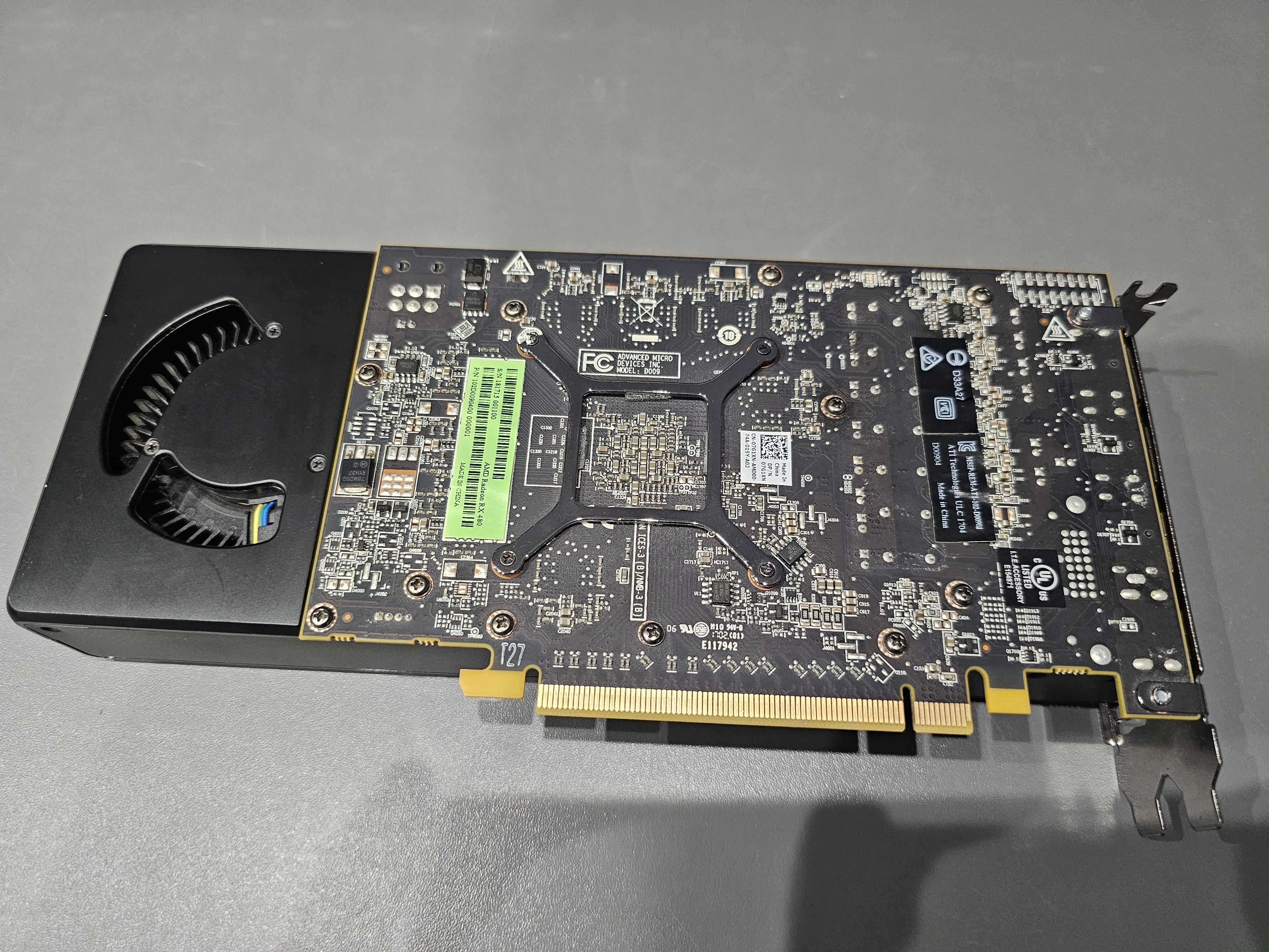 Karta graficzna AMD Radeon RX 480 8GB DDR5 - po pełnej konserwacji
