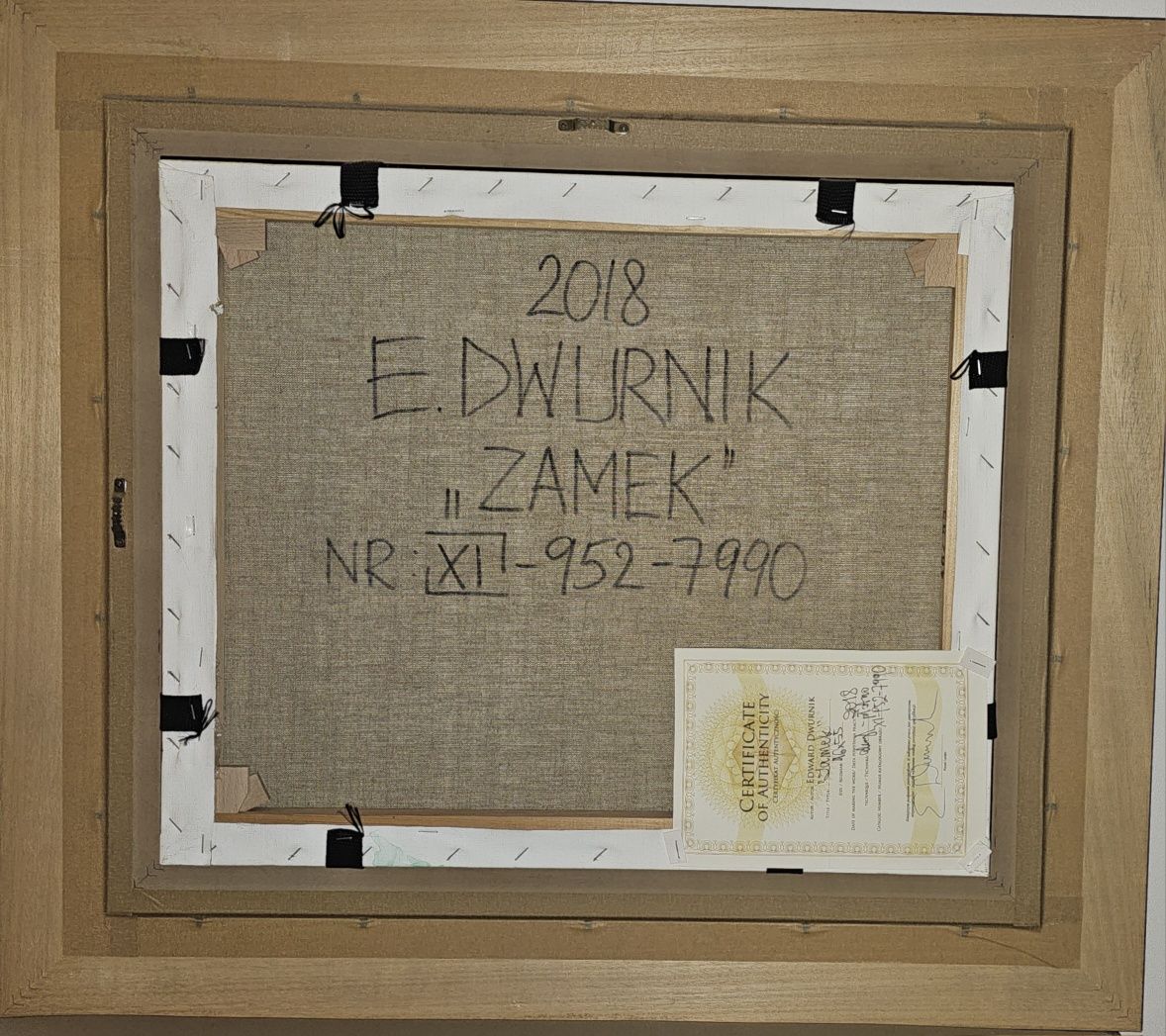 Edward Dwurnik "Zamek" 2018, olej na płótnie