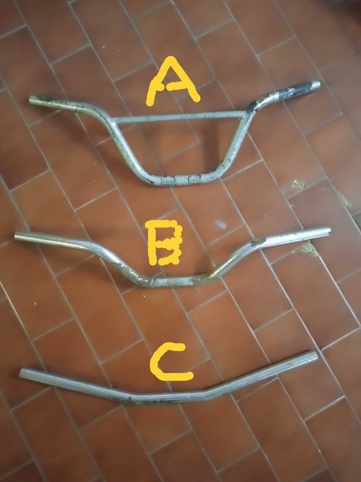 Guiador de motorizada antiga