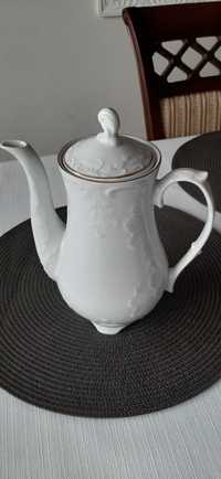 Ćmielów Rococo złota linia czajniczek do herbaty, kawy