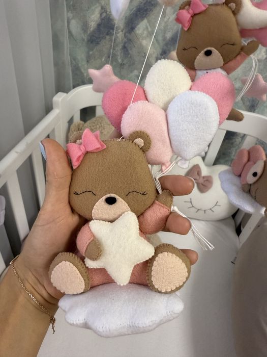 Дитячий мобіль+муз блок 35 мелодій та кронштейн