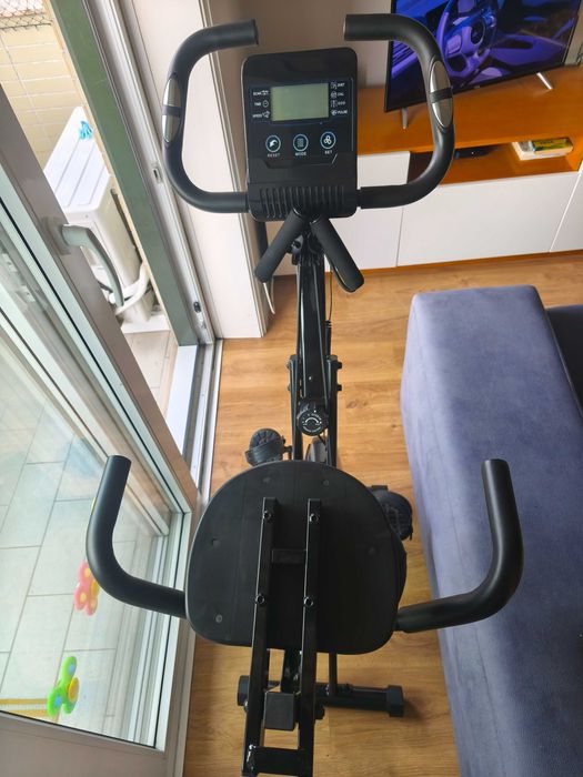 Bicicleta Magnética BIGZZIA Dobrável X-Bike 3 Em 1 Ajustável
