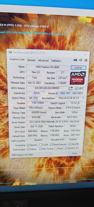 Ryzen 3600/B450/RX 6600 8GB/DDR4 16GB 3200MHz ПК ігровий