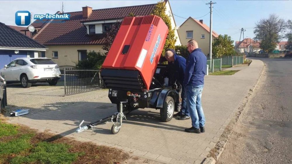 Wynajem wypożyczalnia sprężarek śrubowych kompresorów 7, 15 BAR