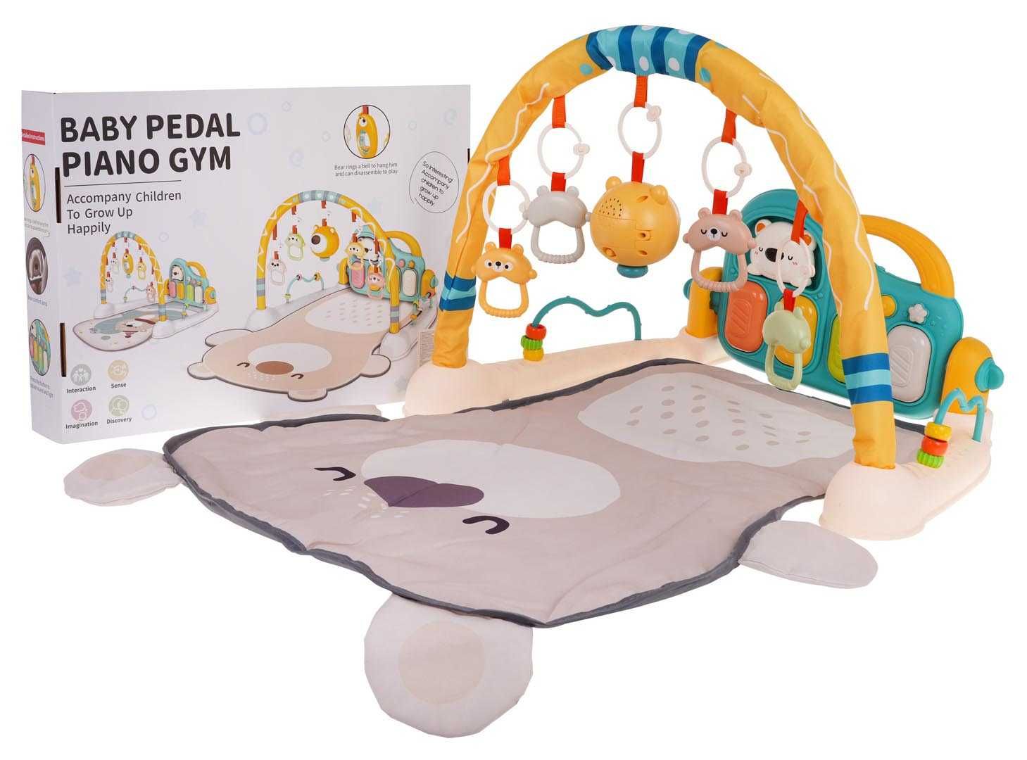 Mata Dla Niemowlaka  z Pianinkiem + Akcesoria ZDN.56088A