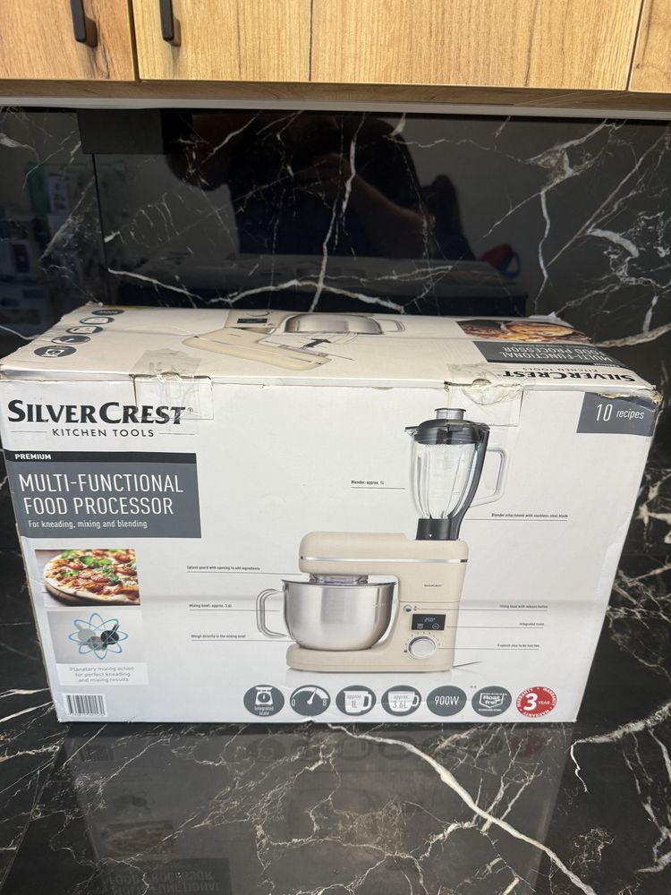 Тістоміс і блендер 2 в 1 Silver Crest SKMW 900 B2 кухонний комбайн
