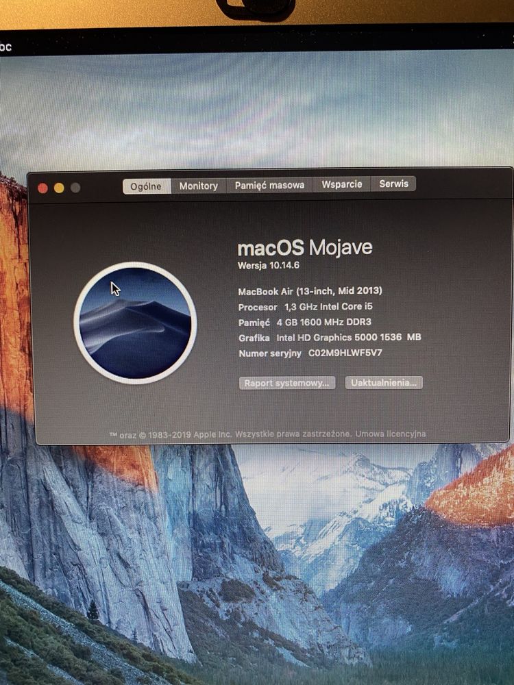 MacBook Air 2013 13,3”