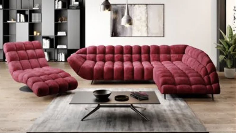 Narożnik nowoczesny styl stan idealny GLAMOUR CHESTERFIELD