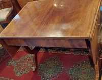 Stół PRL rozkladany Henryków brązowy drewniany stylowy klasyczny