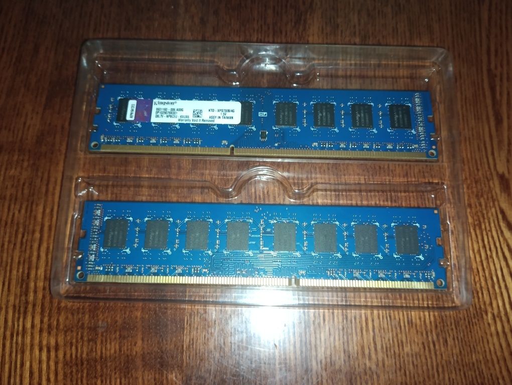 Оперативная память Kingston 8GB 2x4 DDR3 1600МГц