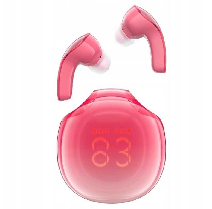 Słuchawki bezprzewodowe Acefast T9, Bluetooth 5.3, IPX4 red na prezent