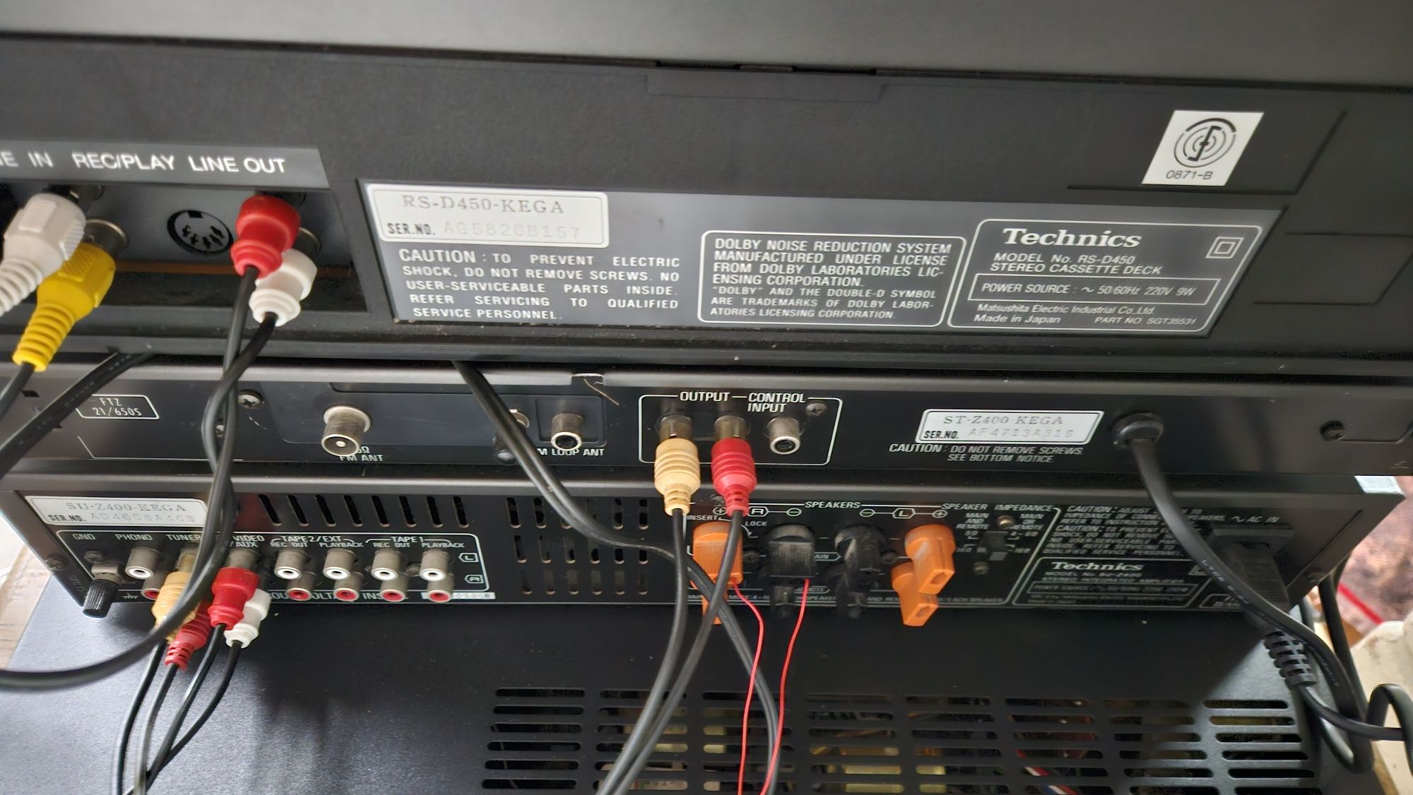 Technics SU-Z400 RS-D450 ST-Z400 wieża wzmacniacz radio magnetofon