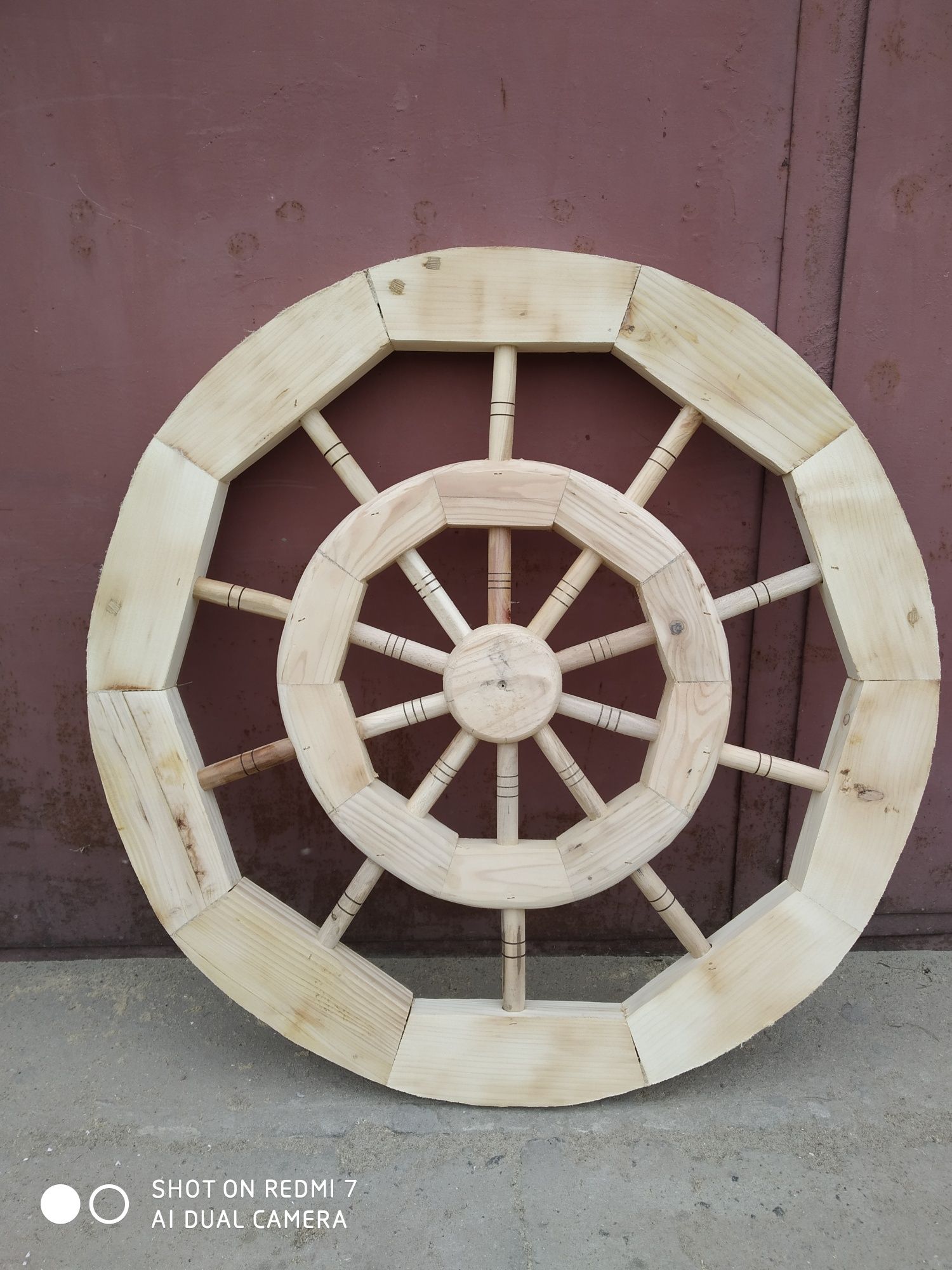 колесо деревянне