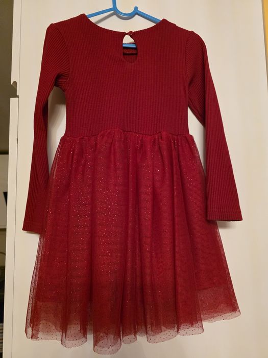 Sukienka czerwona dla dziewczynki