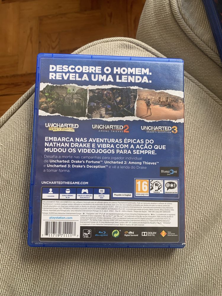 CD de video jogo playstation 4 Uncharted The Nathan Drake Collection