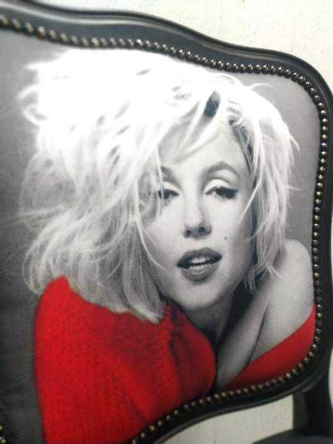 Krzesło ludwik Marilyn Monroe loft glamour