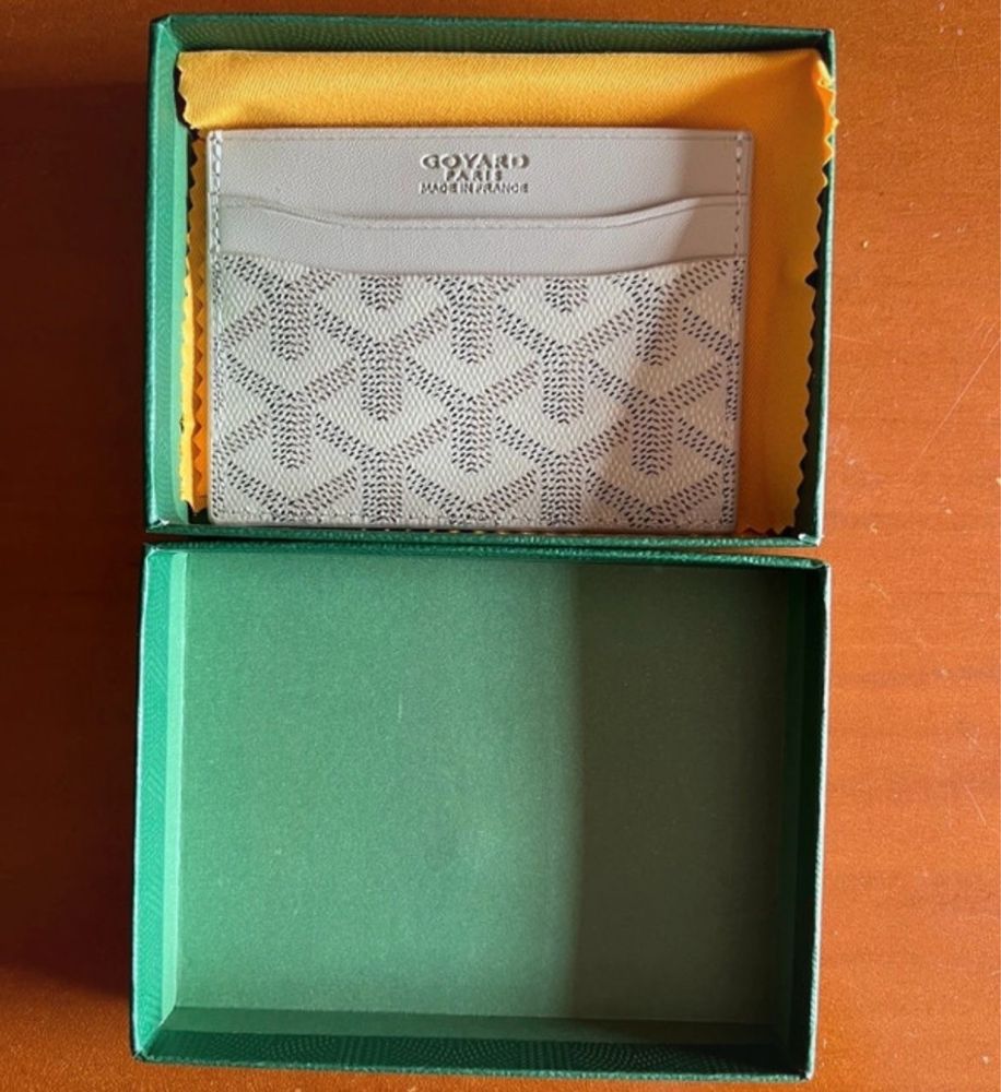 Goyard wallet white