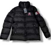 Nowa XL męska kurtka czarna puchowa zimowa Tommy Hilfiger.