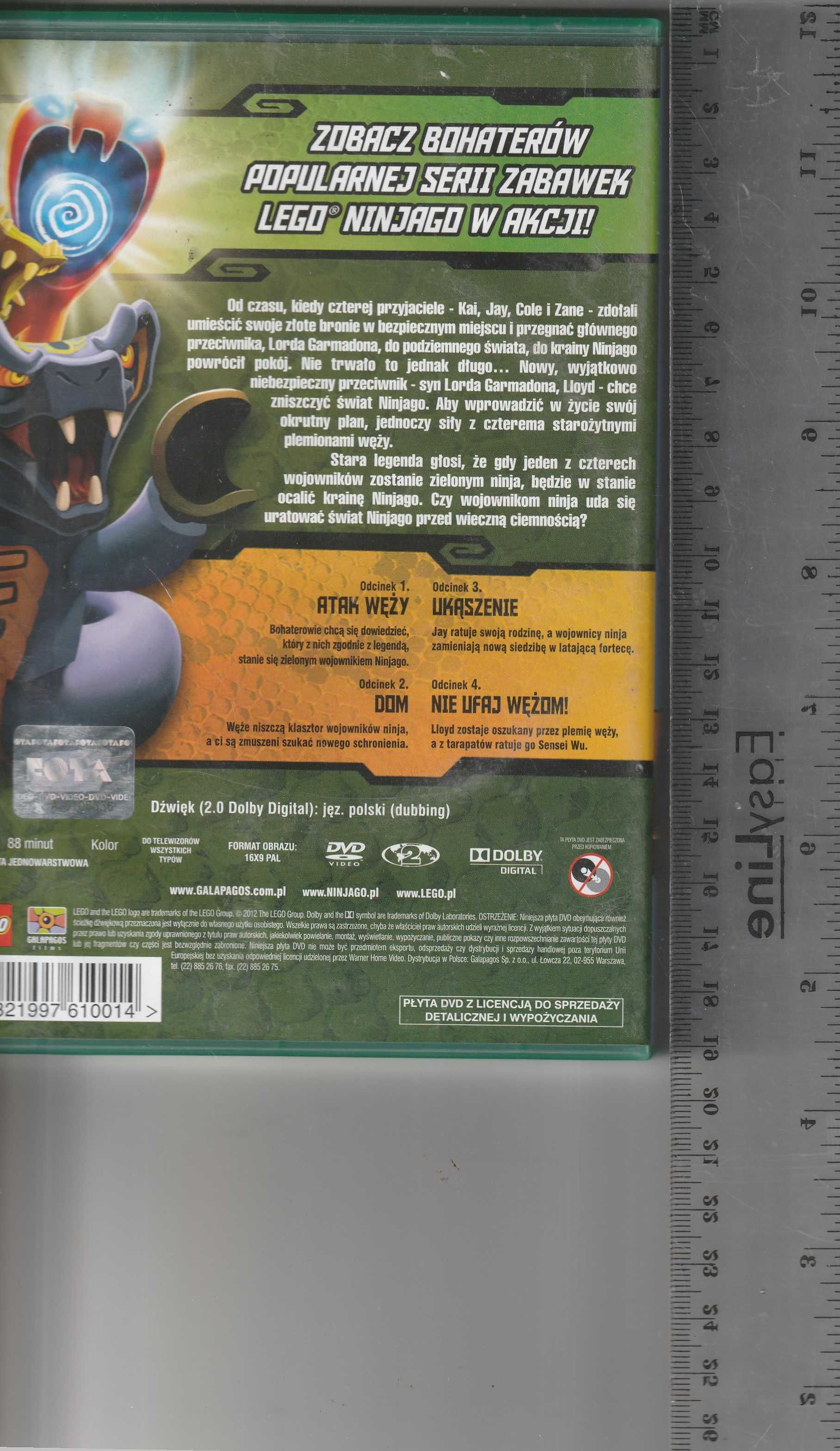 LEGO Ninjago Rok węży część 1odcinki 1-4 DVD