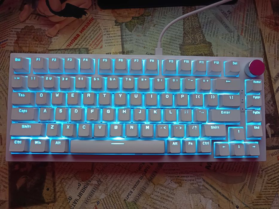 клавіатура AJAZZ AK820 75% || Blue switch/голубі світчі