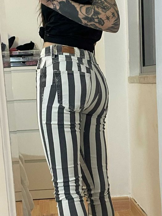 Calças EMO goth skinny 34