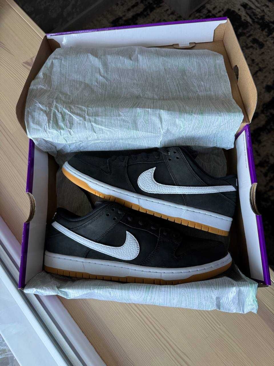 ОРИГІНАЛ! Nike SB Dunk Low Pro Black Gum 42 42.5 | CD2563-006