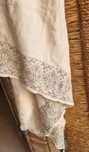 Echarpe Parfois creme e caqui