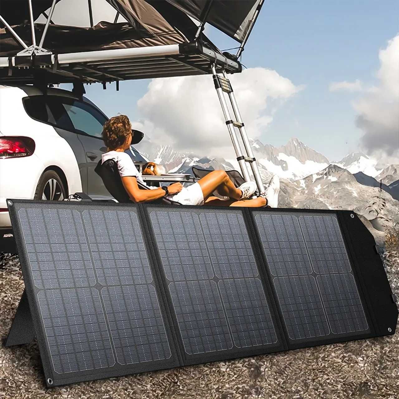 Портативная складная солнечная панель EcoSun 60W