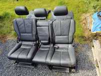MERCEDES ML w164 Gl x164 KANAPA siedzisko półskóra tył tylne Alkantara