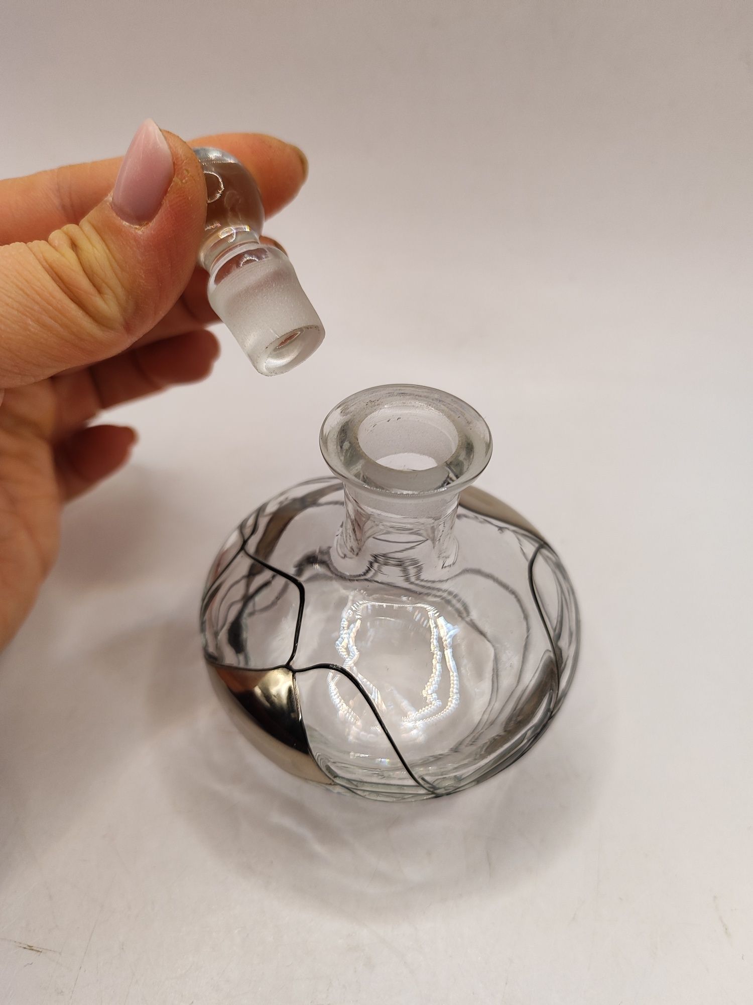 Szklana karafka perfumetka dyfuzor pojemnik przezroczysty
