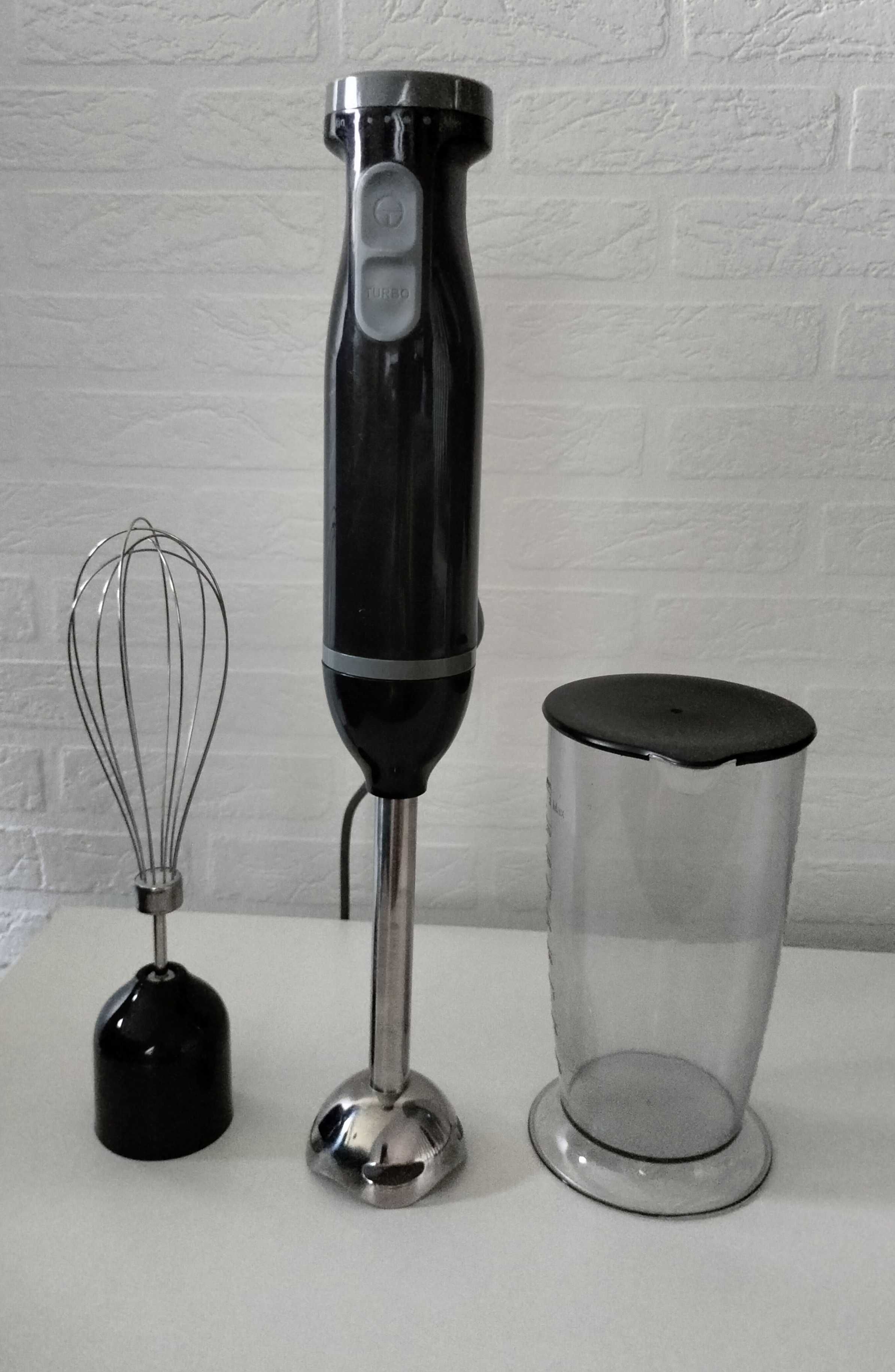 Blender Ręczny Czarny 600 W 4 elementy