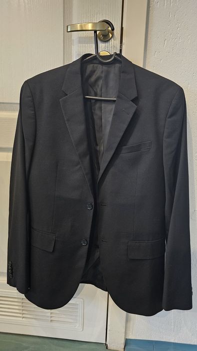 Marynarka męska "48" czarna H&M, slim, raz założona