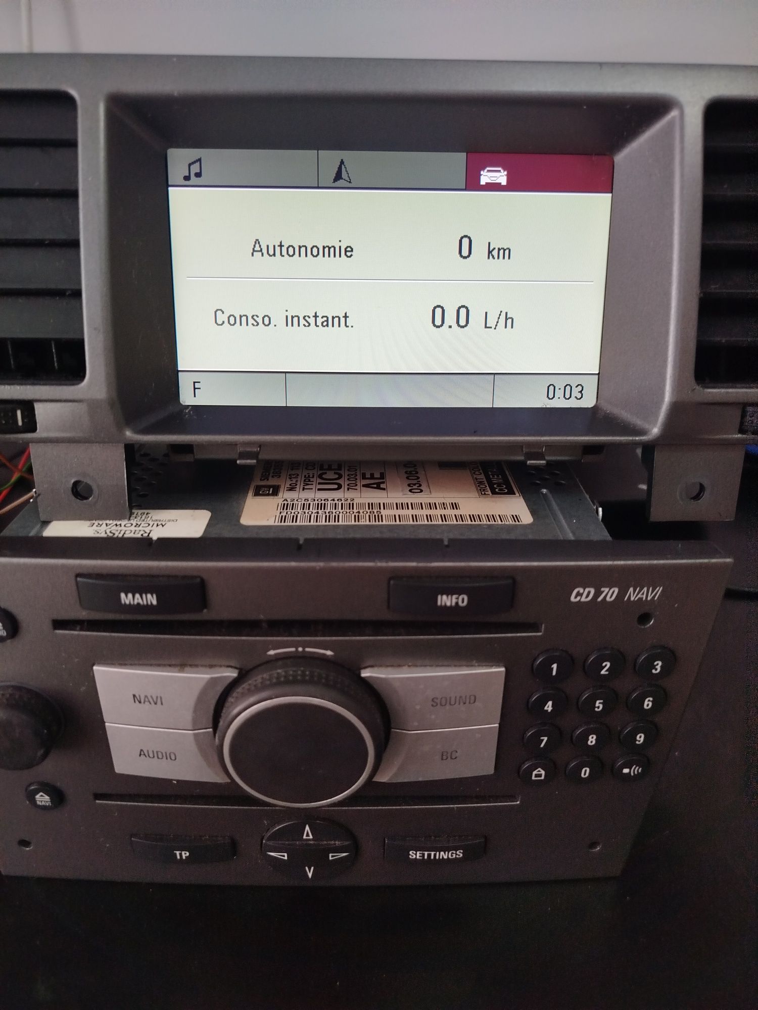 Wyświetlacze radio navi Vectra c signum sprawne  wylogowane