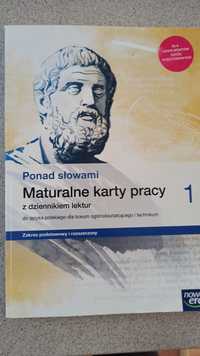 Ponad słowami 1. Maturalne karty pracy j.polski dla liceum i technikum