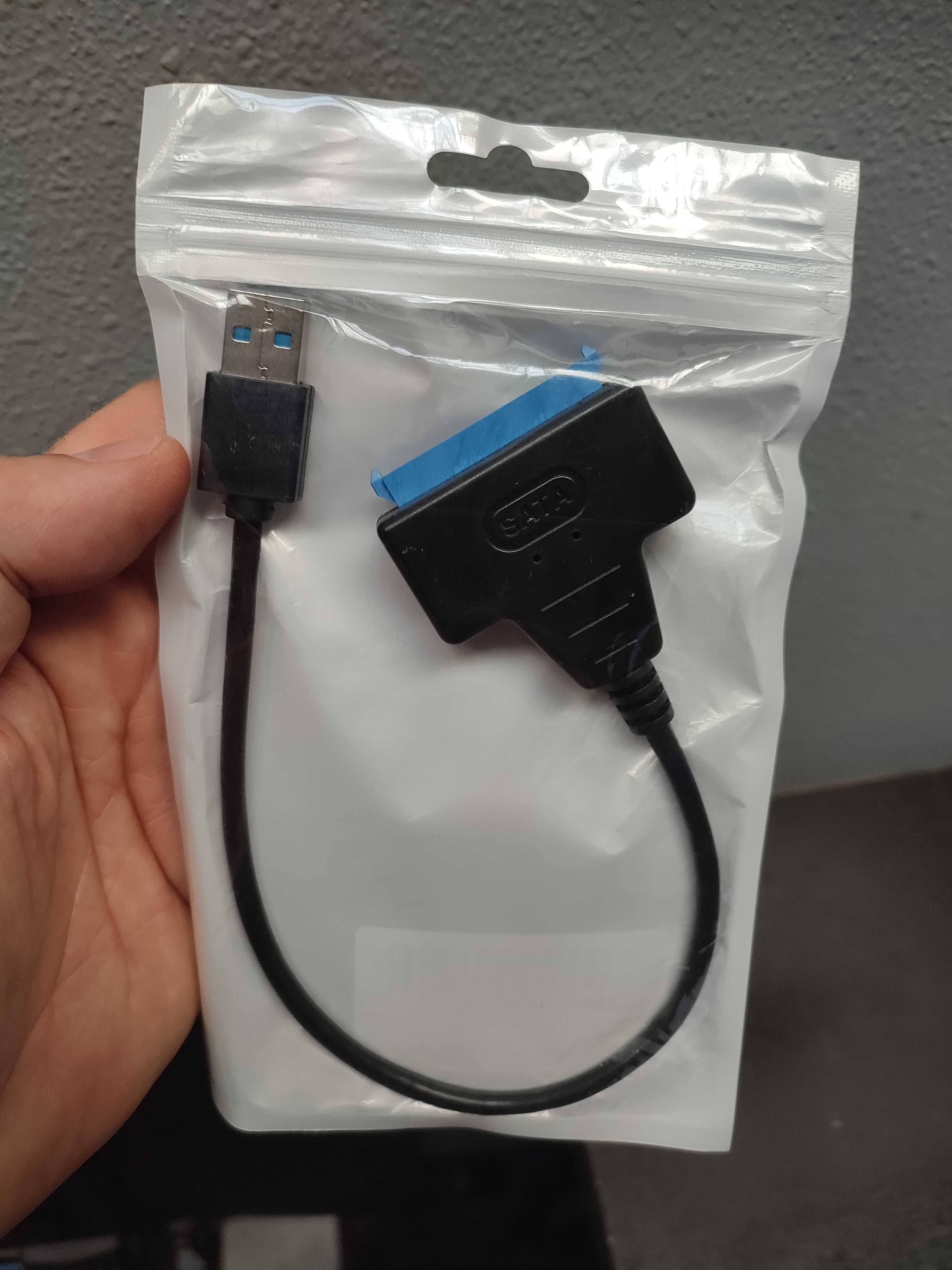 Adapter do dysków SSD, HDD 2,5'': SATA III - USB 3.0. Nowy.