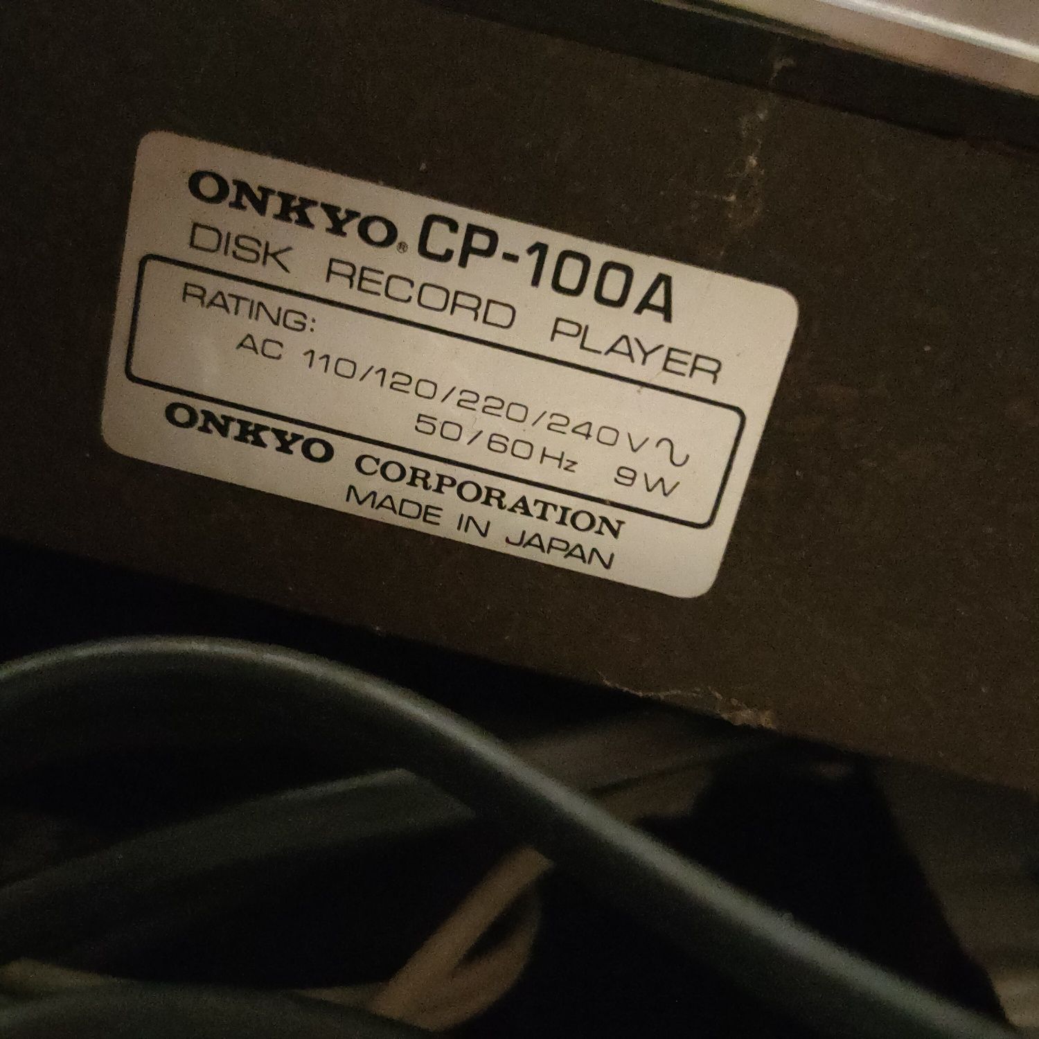 Onkyo cp-100a gramofon.