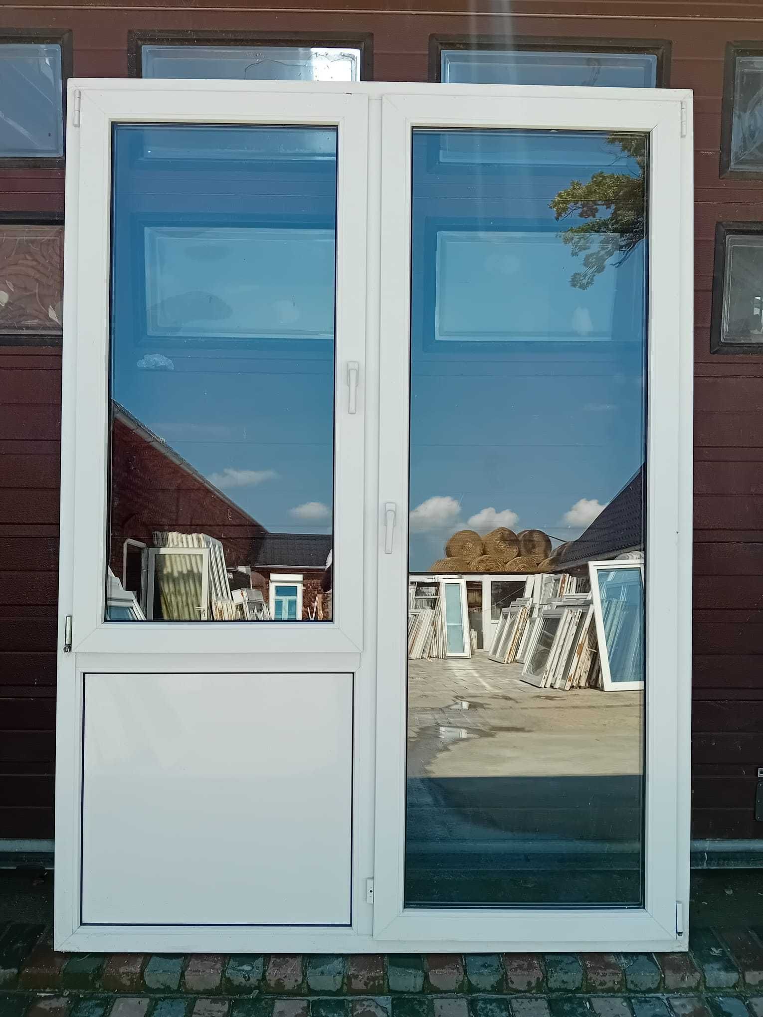 Okna drzwi tarasowe balkonowe z płytą 174x240 pcv zabudowa DOWÓZ