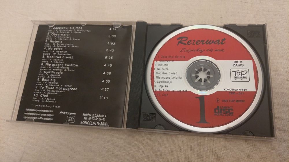 Rezerwat - Zaopiekuj się mną 1 album CD oryginal unikat super stan