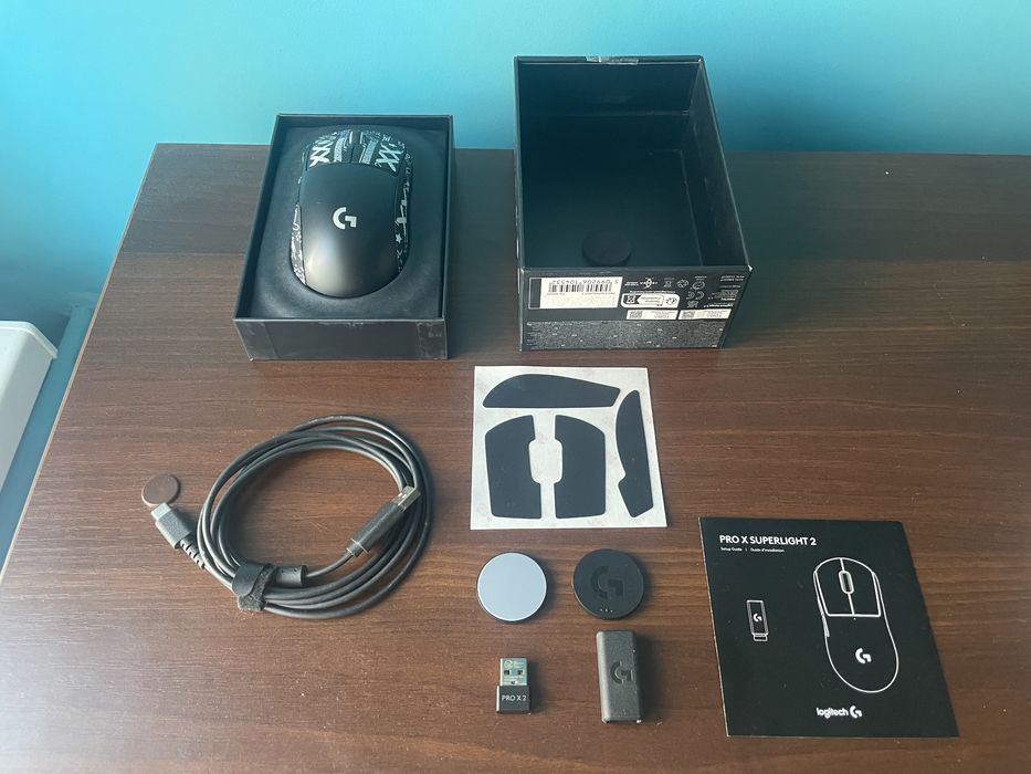 G Pro X Superlight 2 + Tiger Ice V2 Dots i Gripy