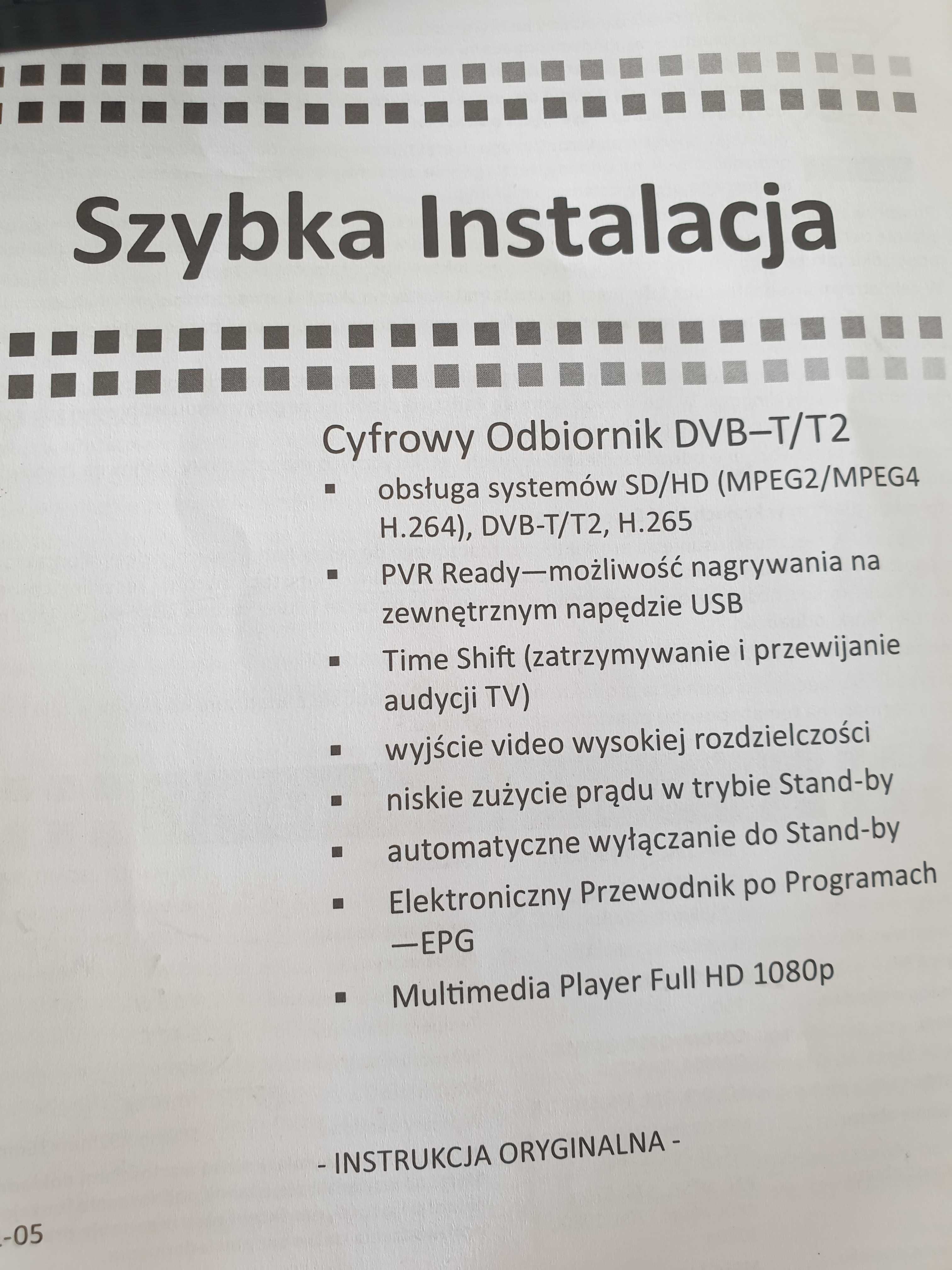 tuner/ dekoder Skymaster na gwarancji