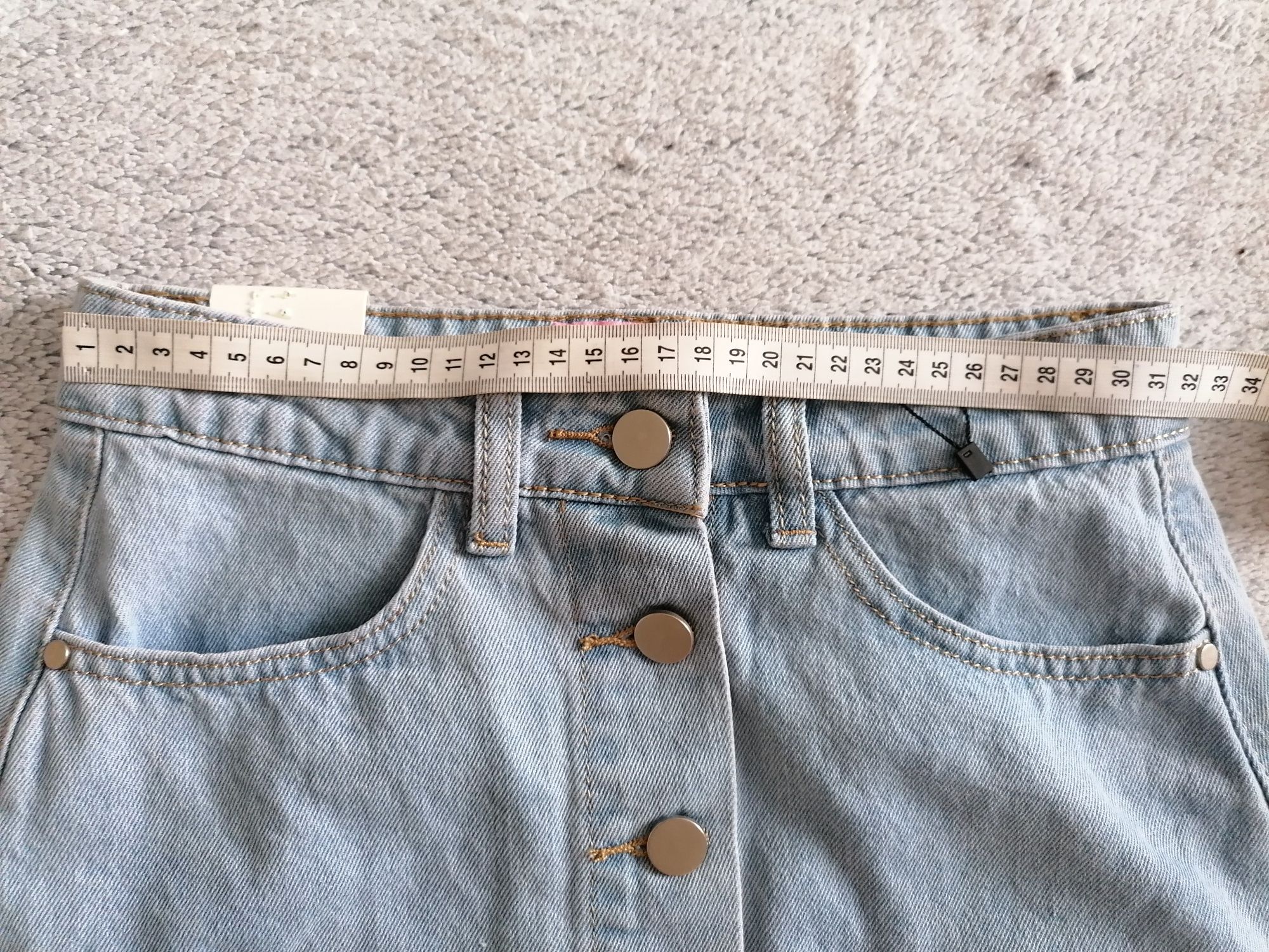 Jeansowa dżinsowa spódniczka 34 xs 36 s denim