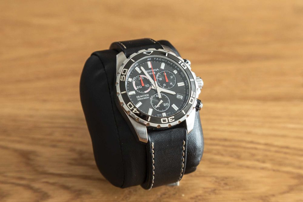 Certina DS Action Chrono, 3 paski, pełny zestaw + gratisy