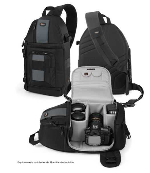 Mochila Lowepro Slingshot 202 AW Preta