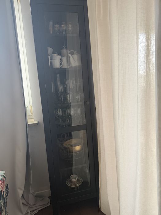 Witryna drewniana brązowa