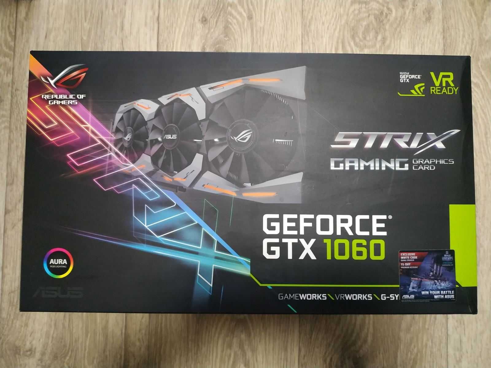 Видеокарта ASUS GTX1060 RoG Strix 6GB OC
