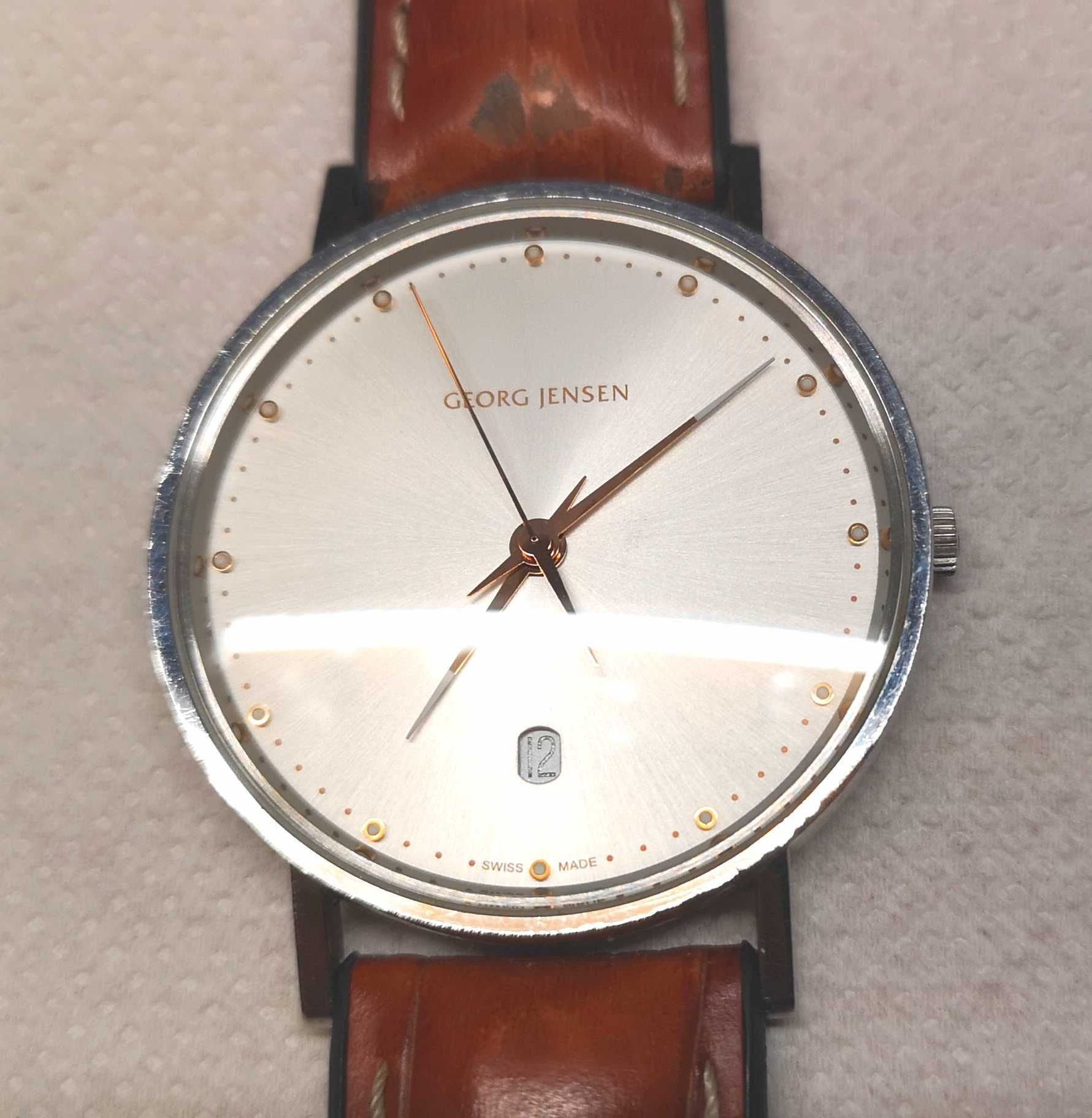 Relógio de homem Georg Jensen, mod. 418, Koppel Slim