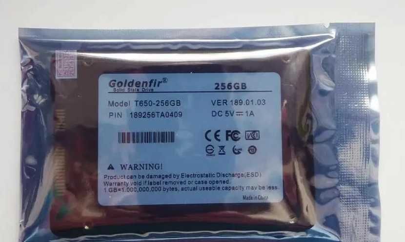 Новий запакований SSD-диск Goldenfir 256 GB