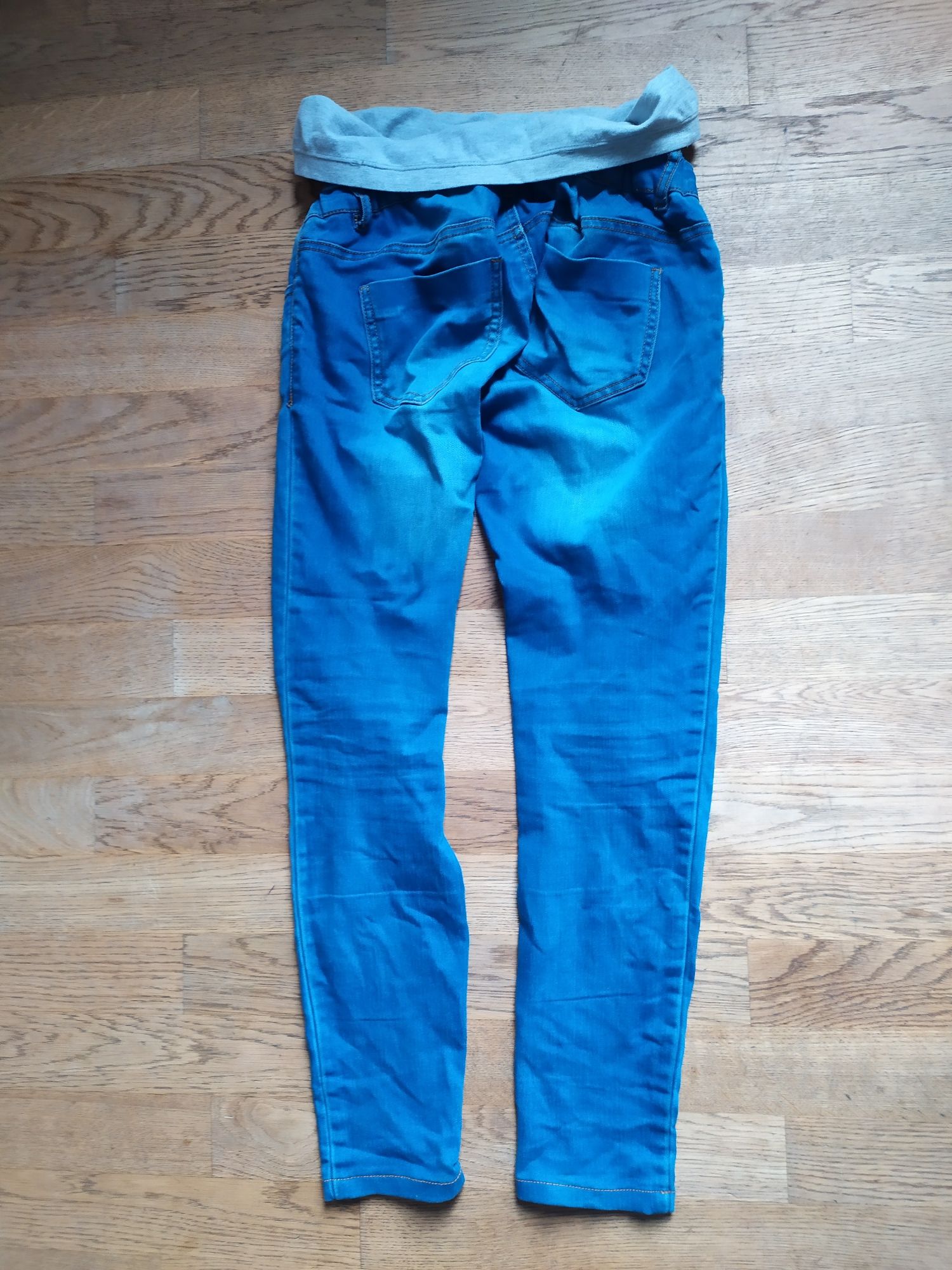 spodnie jeansy dzinsy ciazowe pas 26 S MamaLicious Zalando niebieskie