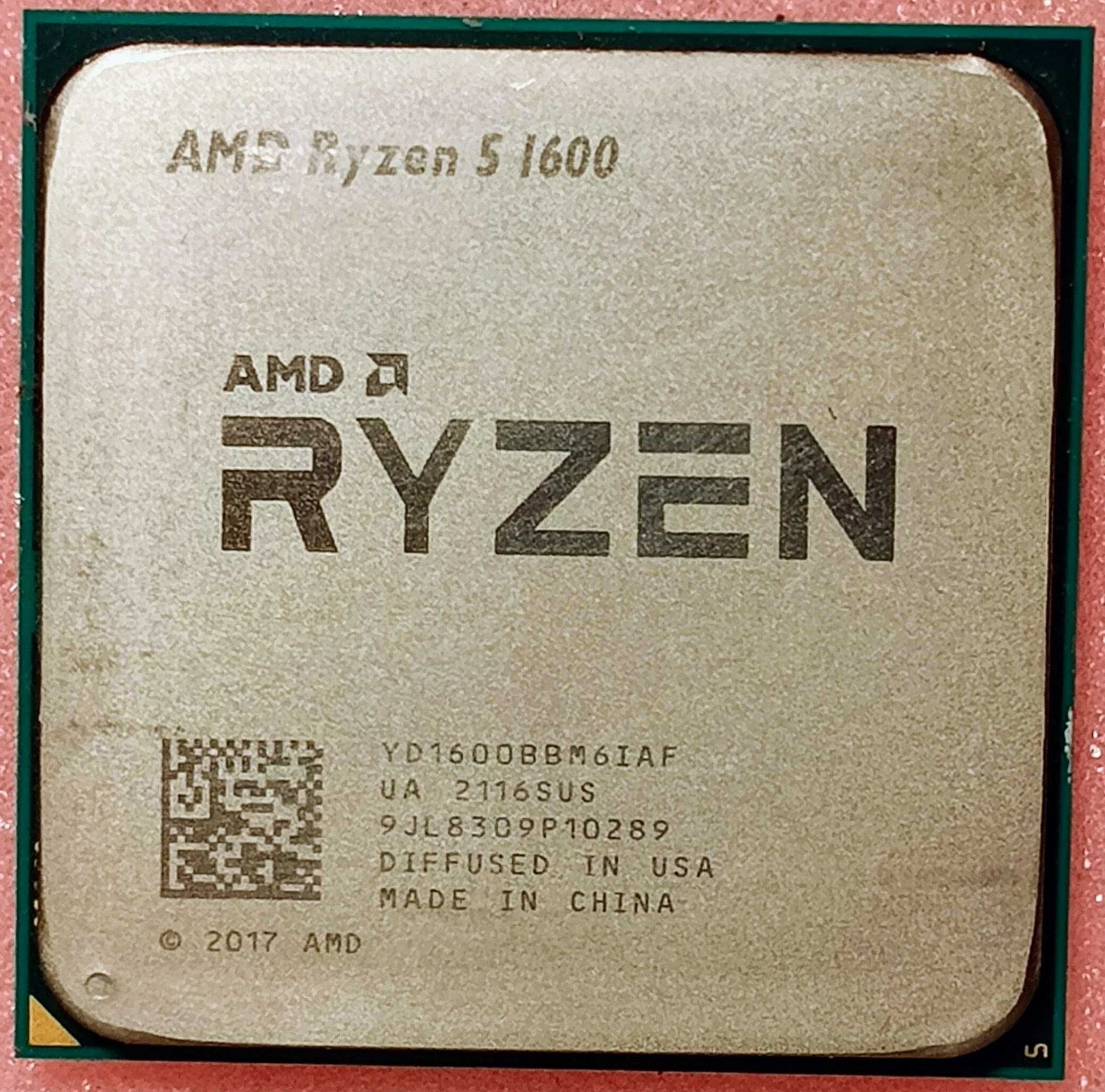 Processador AMD Ryzen 5 1600, 6-Core 3.2GHz-3.6GHz, 16MB Cache, SktAM4