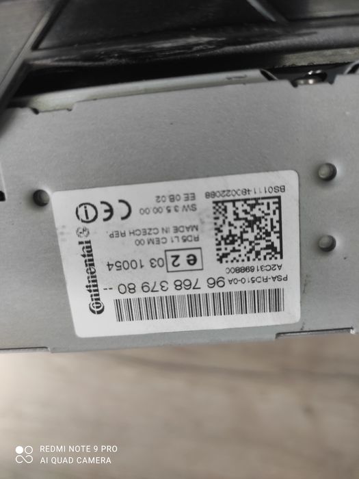 Блок управління кліматом магнітола екран магнітофон Citroen c4 b7 Сітр